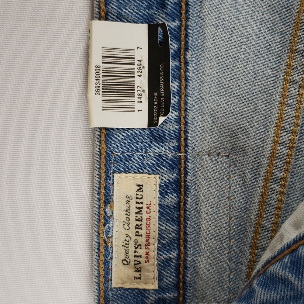 Levis Ribcage High Rise Bootcut Light Wash Button Fly sz 32 - Picture 5 of 13